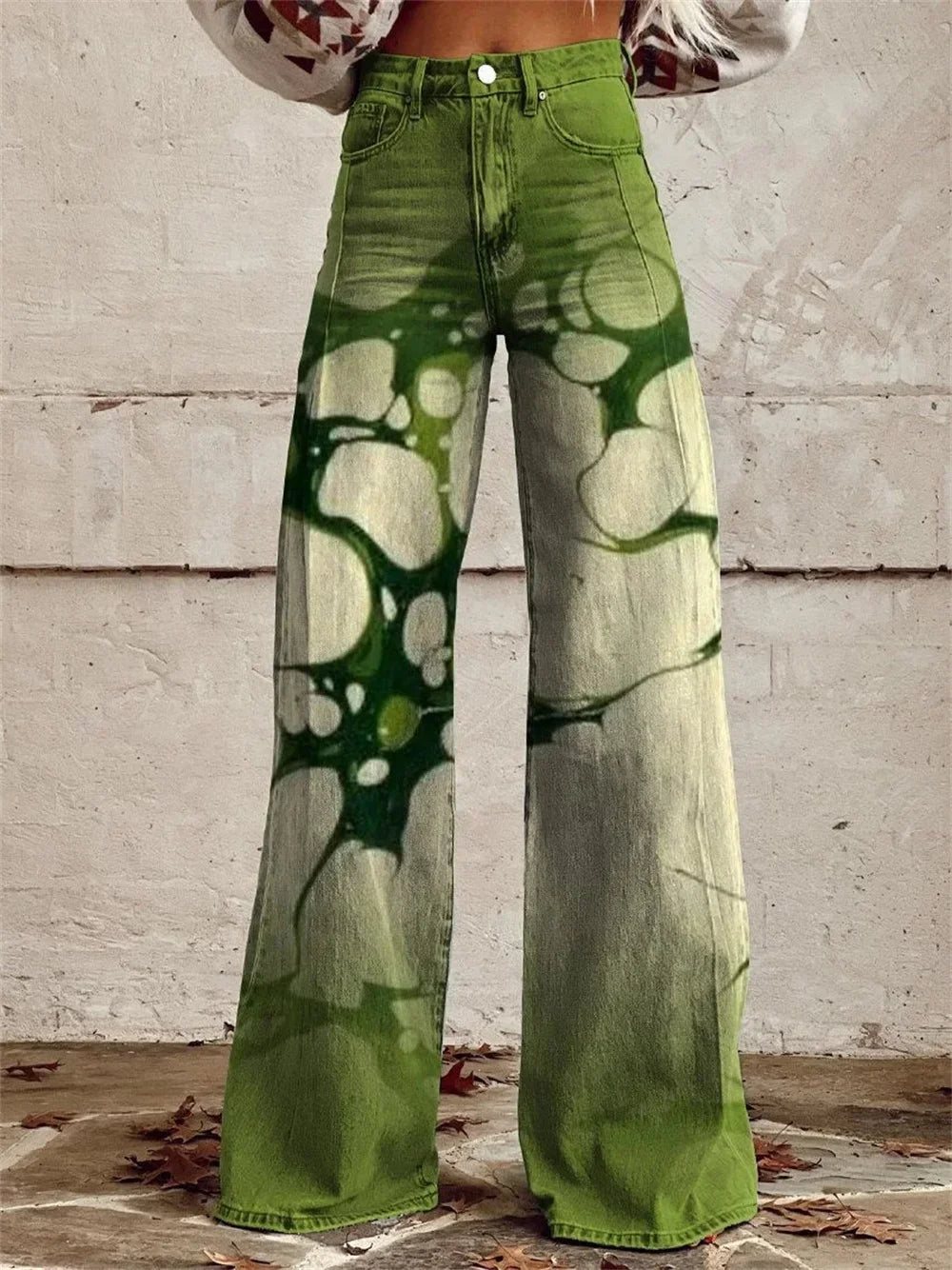 2025 Retro Fashion High Waisted Pants High Street Loose Wide Leg Denim Pants Women Harajuku Y2k Loose Jeans Women's Streetwear