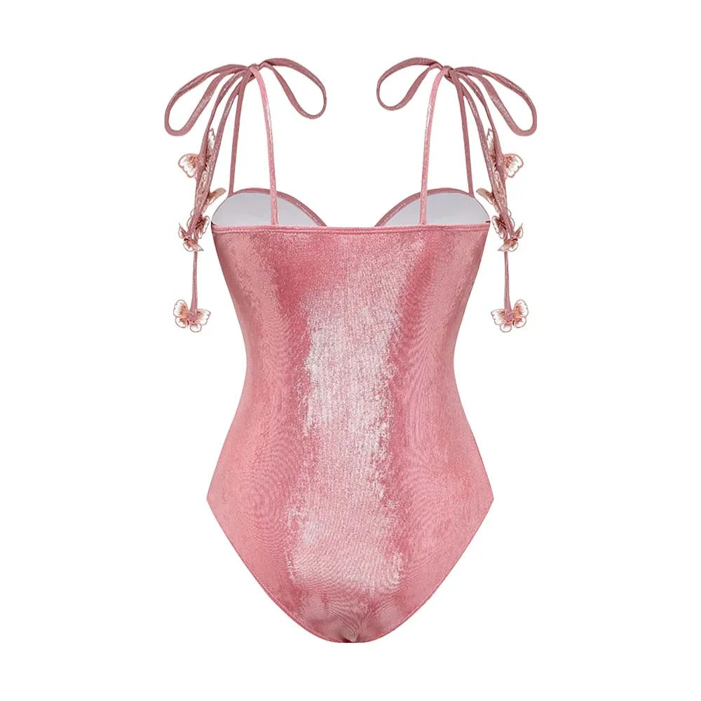 Bikini Bodysuit Swimwear Women With Skirt Bathing Suit Summer New Ruffle Splice Print Beachwear Holiday Bikini Cover Ups Outfits