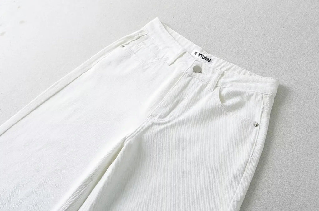 Women's Denim Pants Baggy Jeans Y2k Vintage Flared Wide New Low Waist Rise Oversize Pant Harajuku Fashion Woman Trousers