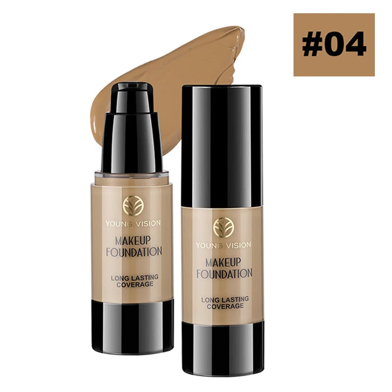 Pure White Liquid Foundation Long-lasting Waterproof Concealer Face Makeup Foundation for COS Stage Christmas Carnival Makeup