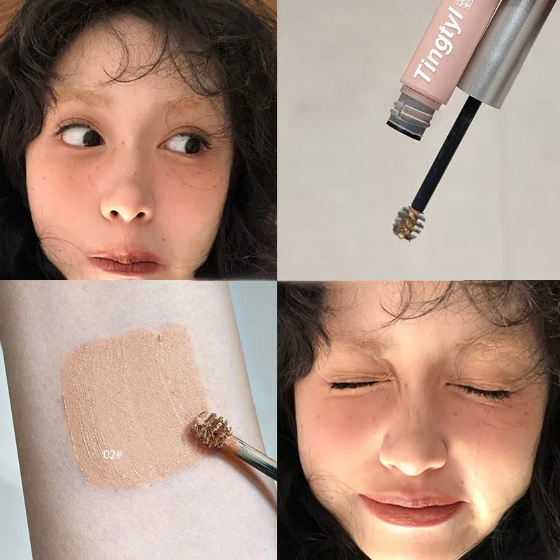 Mist Almond Natural Eyebrow Enhancer Dye Gel Tint Mascara Waterproof Lasting Quick Dry Dyeing Brow Tattoo Tinted Cream Makeup