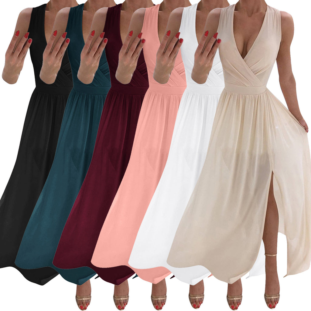 Sexy Women Dresses Outfits 2023 Plus Size Beach V-neck Dresses Summer Party A-line Midi Formal Dresses Women's Clothing 원피스