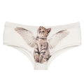 Angel Cat 3D Print Seamless Women's Panties – Cute Cartoon Push-Up Briefs & Thong Lingerie