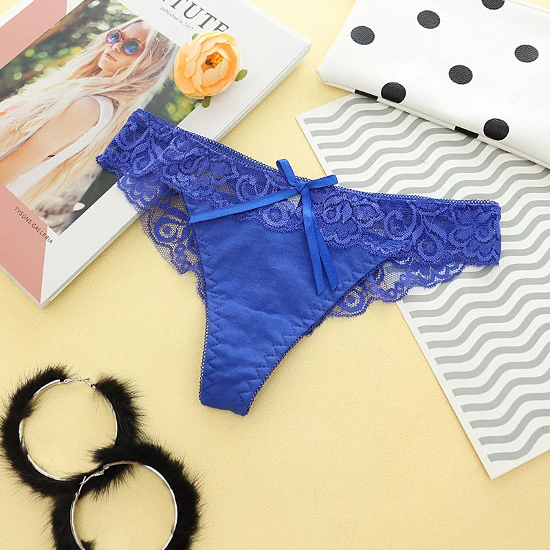 Hot ! Sexy Ladies Lace Underwear Women Panties Briefs for Female Hipster Underpant Sexy Lingerie Lace Cotton string big 7Colour