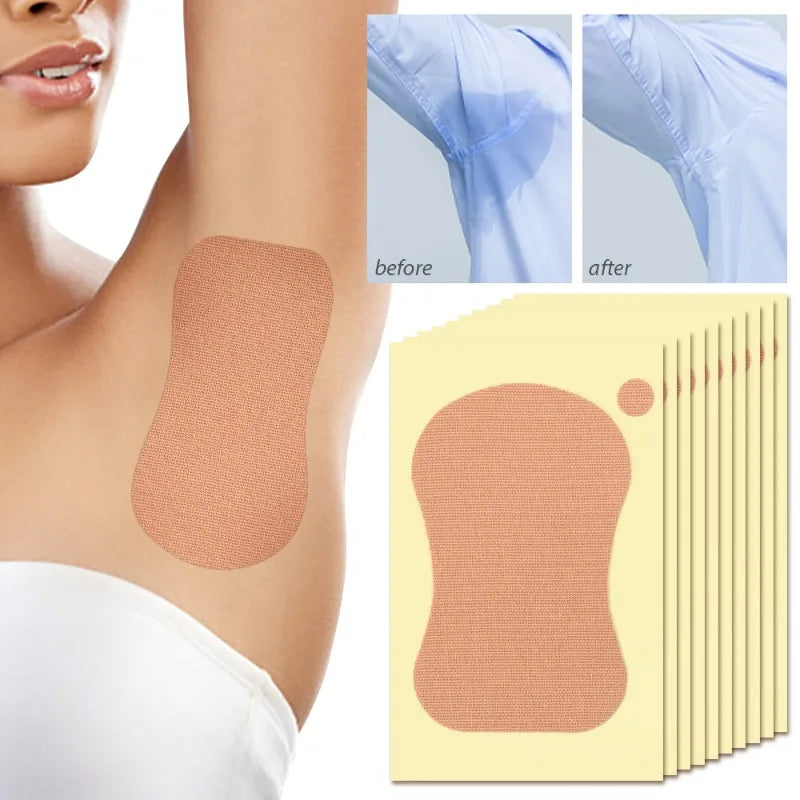 Armpit Sweatproof Patch Men Women Keep Clean Refreshing Self-adhesive Absorb Sweat Sticker Plantar Sweat Absorbing Light Paster