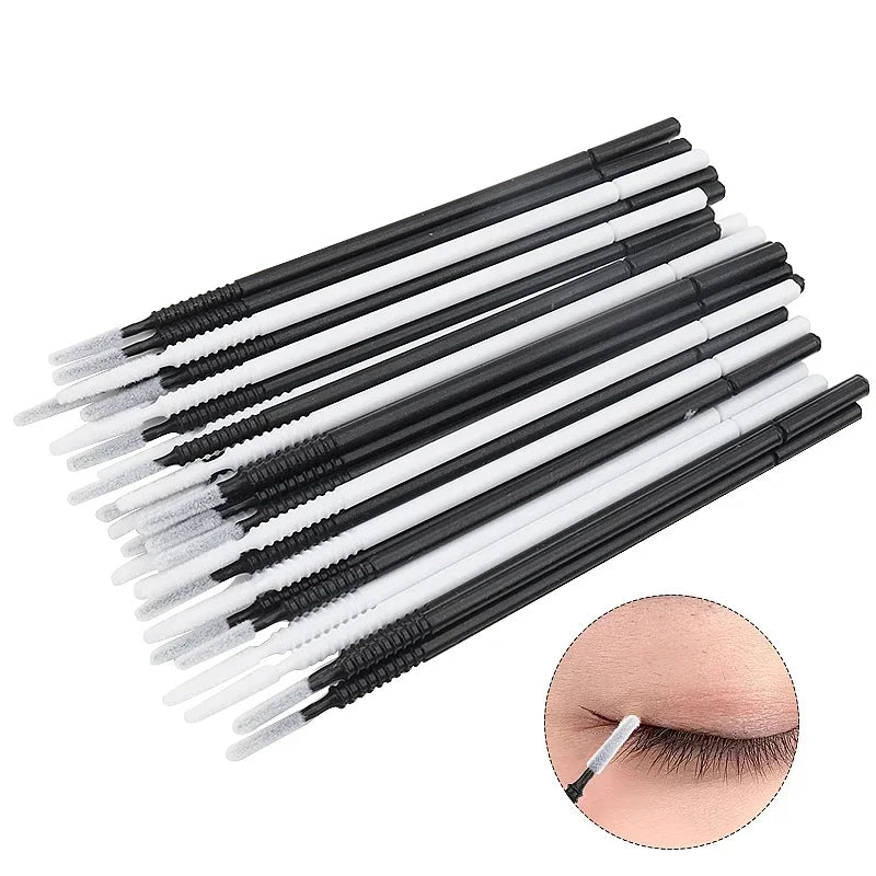 100 Pcs Disposable Spiral  Mascara  Brush Handle Microbrush  Applicator Lashes Brushes Eyelash Extension Makeup Tools lash brush