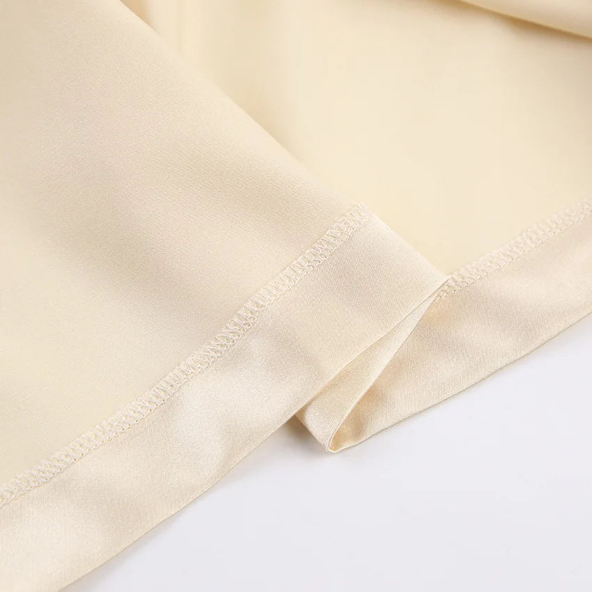 Women's Satin Soft Pajamas Set Crop Top+Shorts+Sleep Robe 3 Pieces Suit Loungewear Female Matching Sets Brides Pijamas Sleepwear