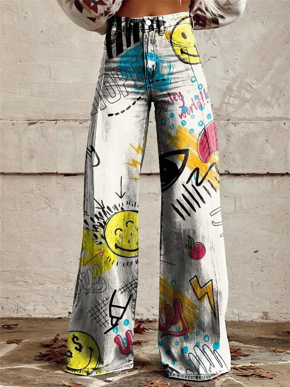 2025 Retro Fashion High Waisted Pants High Street Loose Wide Leg Denim Pants Women Harajuku Y2k Loose Jeans Women's Streetwear