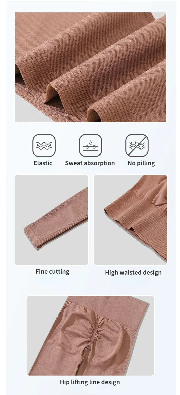 Sports High Waist Shorts Seamless Fitness Yoga Shorts High Elastic Slim Gym Trainning Leggings Hip Liftting Knit Leggings