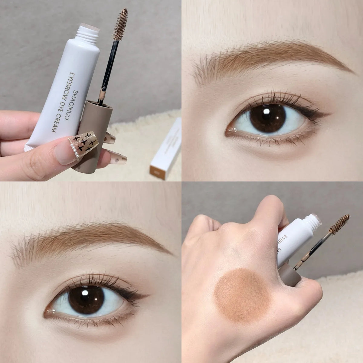 Natural Mist Eyebrow Dye Gel Tint Mascara SHAQINUO Long Lasting Quick Dry Dyeing Brow Tattoo Tinted Cream Brow Makeup