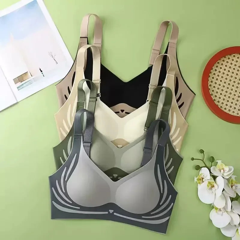 High-quality Adjustable Underwear for Women, Thin, Large Breasts, Small Bra, Anti-sagging, Large Size, Traceless Women's Bra