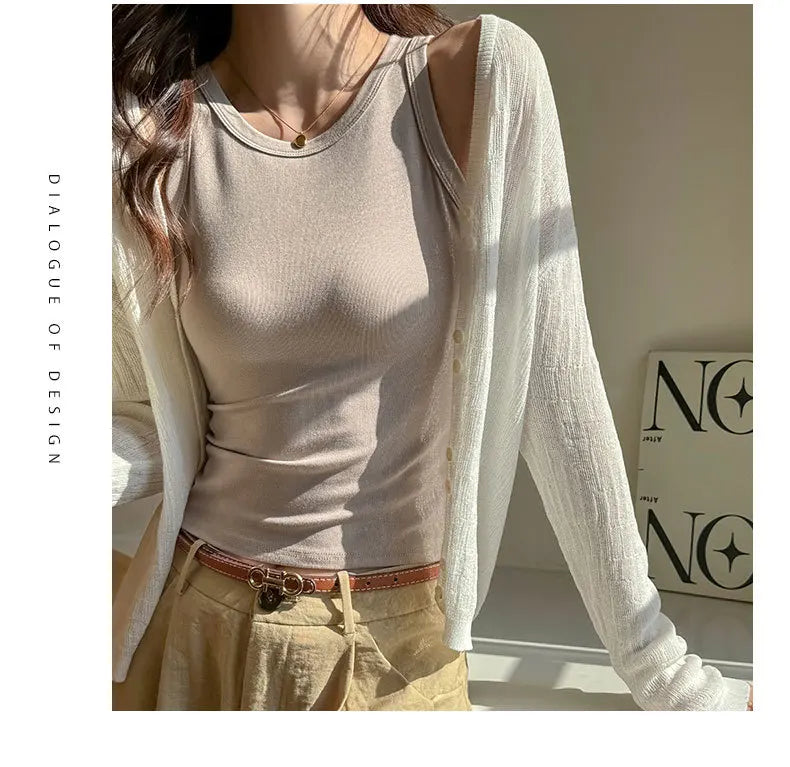 BIVIGAOS Summer New Hot Girl Tight Fitting Vest Women's Modal High Elastic Sexy Tank Top Casual Fashion Vest Sleeveless T Shirt