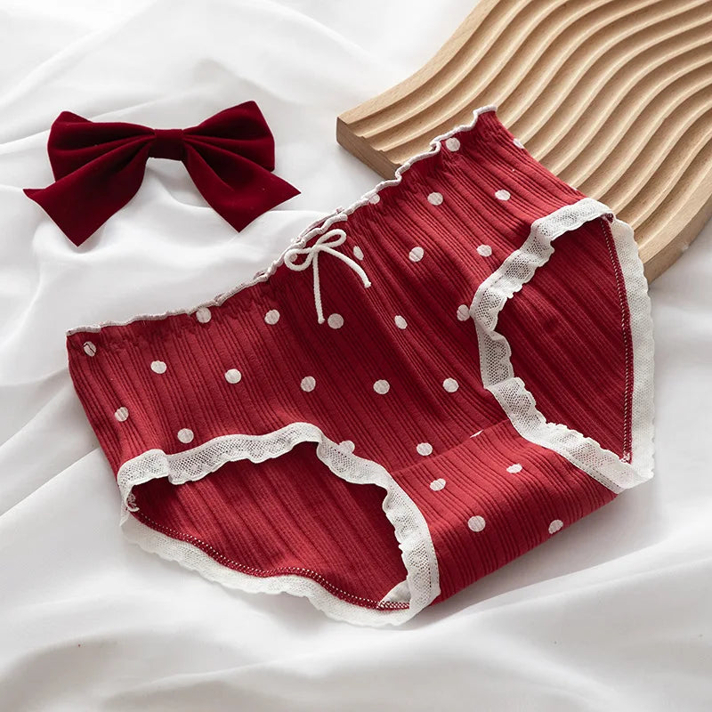 5Pcs/set Cotton Panties for Women Girl Briefs Underwear Plus Size Cute Soft Short Pantys Sexy Lingerie Female Ladies Underpants