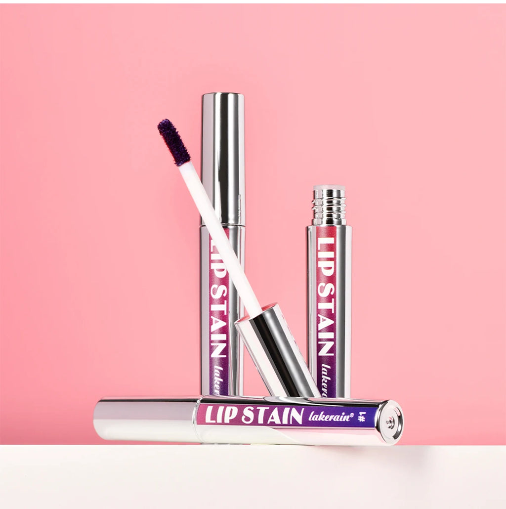 Peel Off Lip Stain 3 Colors Reveal Long Lasting Waterproof Pink Lip Tint Transfer Proof Non-stick Cup Lip Stain Women's Cosmetic