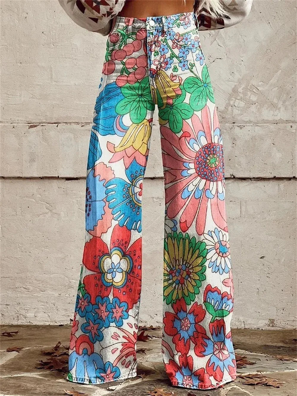 2025 Retro Fashion High Waisted Pants High Street Loose Wide Leg Denim Pants Women Harajuku Y2k Loose Jeans Women's Streetwear
