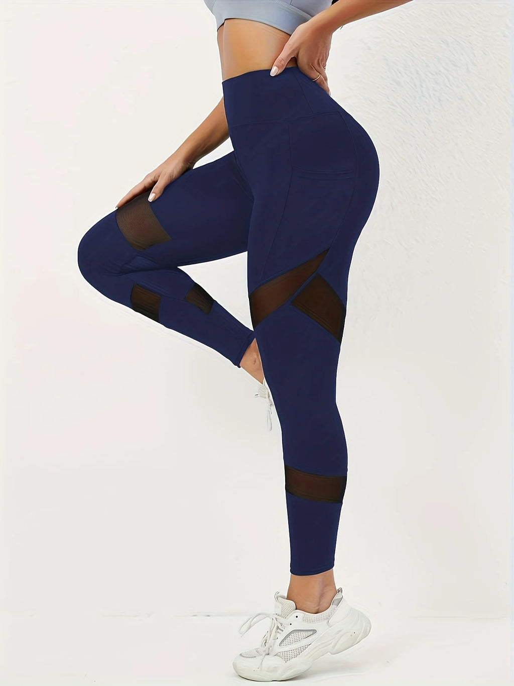 Ladies High Waist Mesh Women Leggings Fitness Breathable Push Up Leggings Women Quick Dry  Casual Leggin