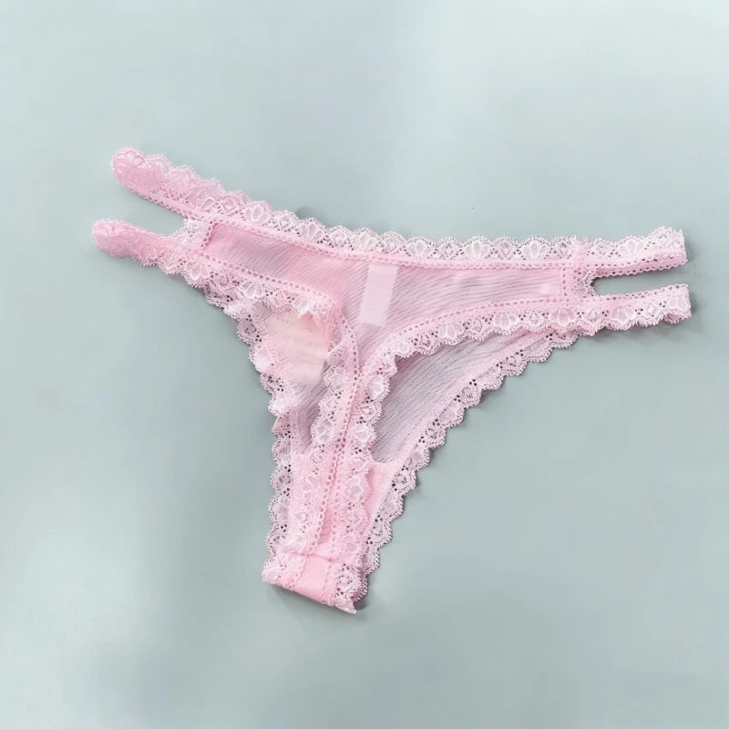 Lace Sexy Mesh Transparent Thong Women Panties Underwear Women Seamless G-String Female Underpants Intimates Lingerie