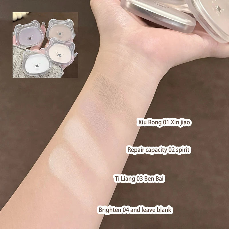 Skin-friendly powder, oil control skin, fill makeup concealer,waterproof and sweat proof, do not take off makeup not card powder