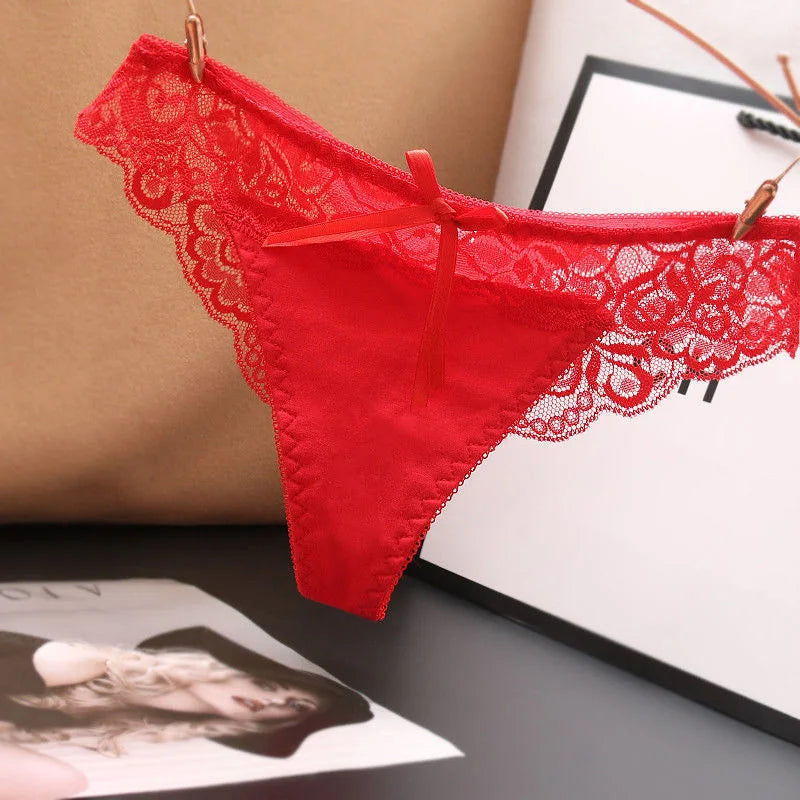 Hot ! Sexy Ladies Lace Underwear Women Panties Briefs for Female Hipster Underpant Sexy Lingerie Lace Cotton string big 7Colour