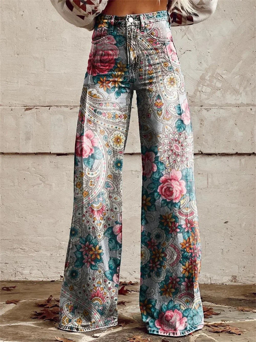 2025 Retro Fashion High Waisted Pants High Street Loose Wide Leg Denim Pants Women Harajuku Y2k Loose Jeans Women's Streetwear