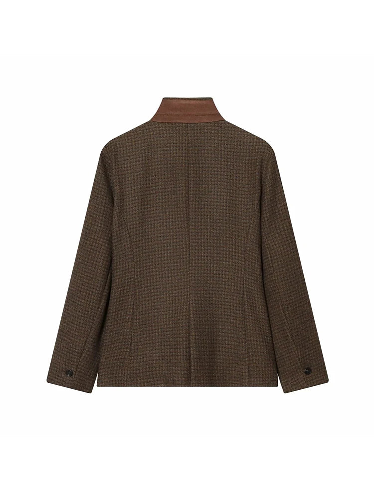 Women's Fall Clothes For Women Blazer Commute Elegant Slim Buttons Plaid Blazer New Fashion Chic Suit Blazer
