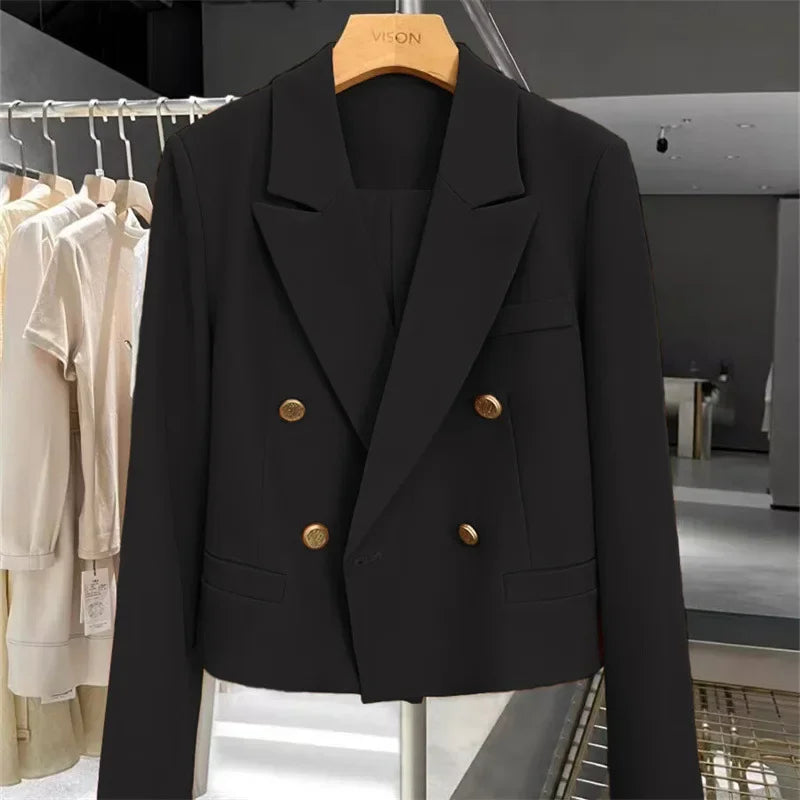 Blazer Women Spring New Solid Color Suit Jacket Short Section Button Casual Suit Women Clothing Outerwears Women's Jacket Coat