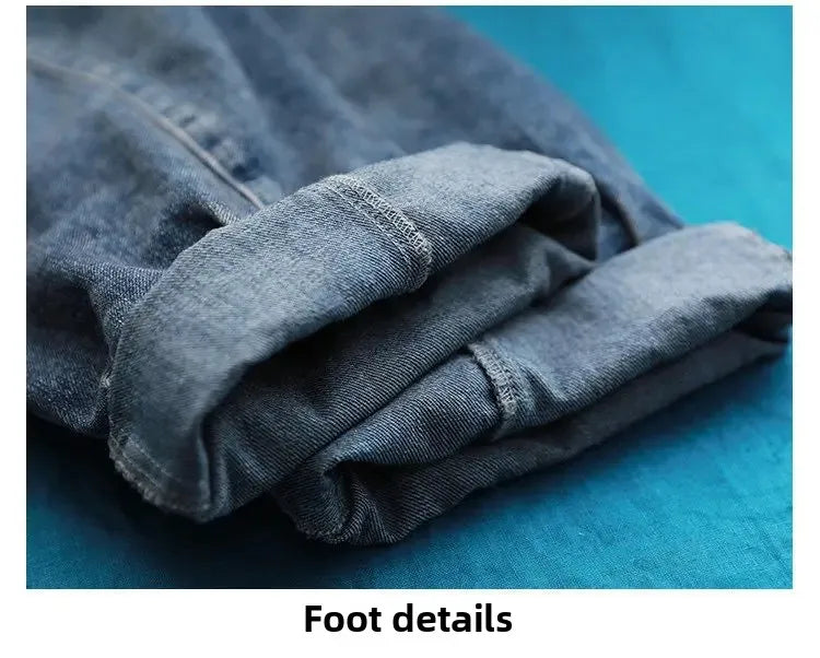 Loose Casual Denim Overalls Women's Wide Leg Pants Harem Jumpsuits Ageless plus Size New 2025 Fashion from Mainland China