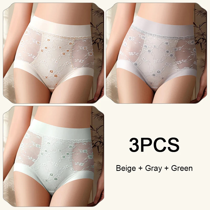 Lace High Waist Panties Woman Lifts Buttocks Fashion Belly Reducing Panties Set Pack Underwear for Women Women's Lingerie Sexy