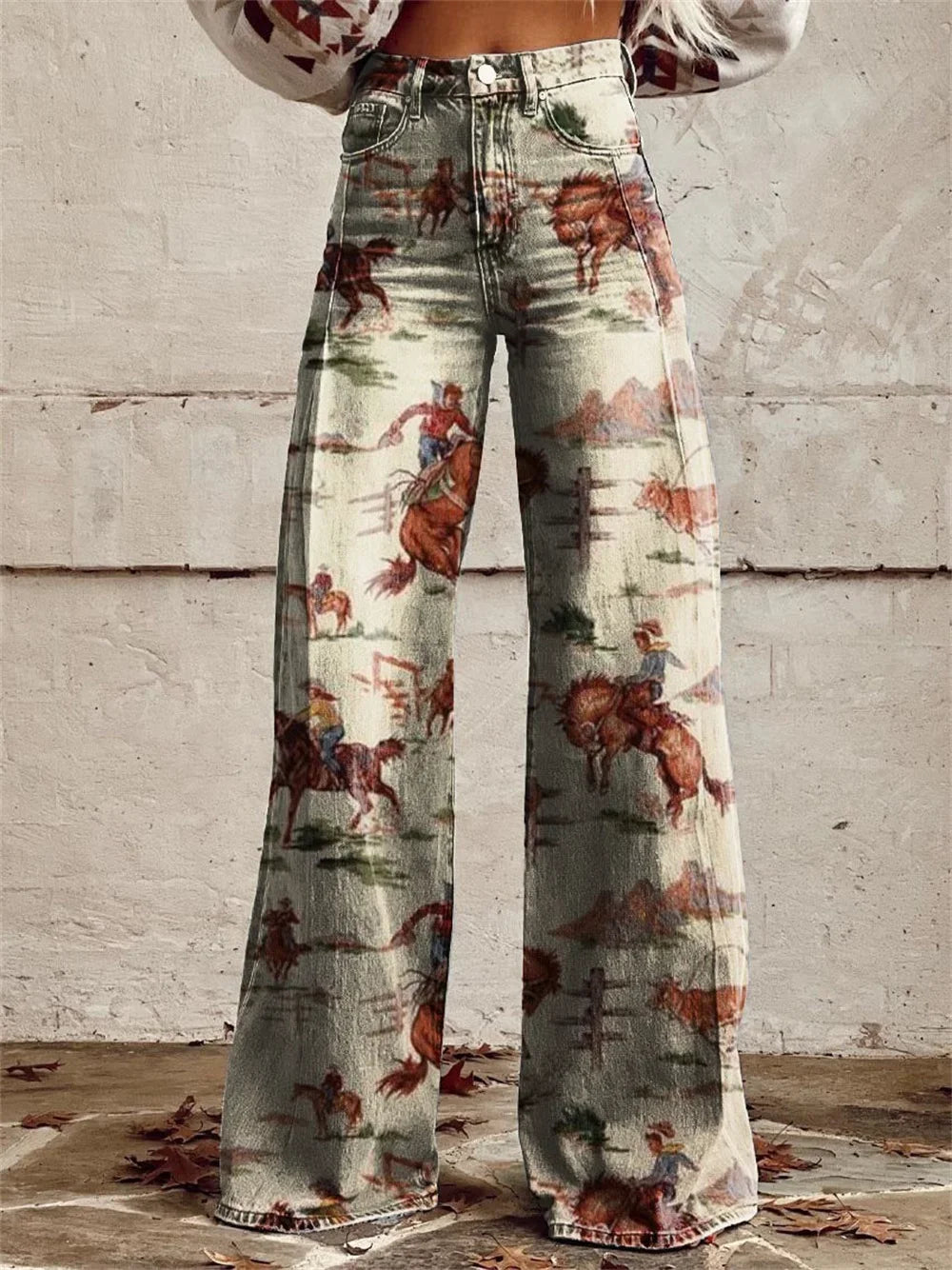 2025 Retro Fashion High Waisted Pants High Street Loose Wide Leg Denim Pants Women Harajuku Y2k Loose Jeans Women's Streetwear