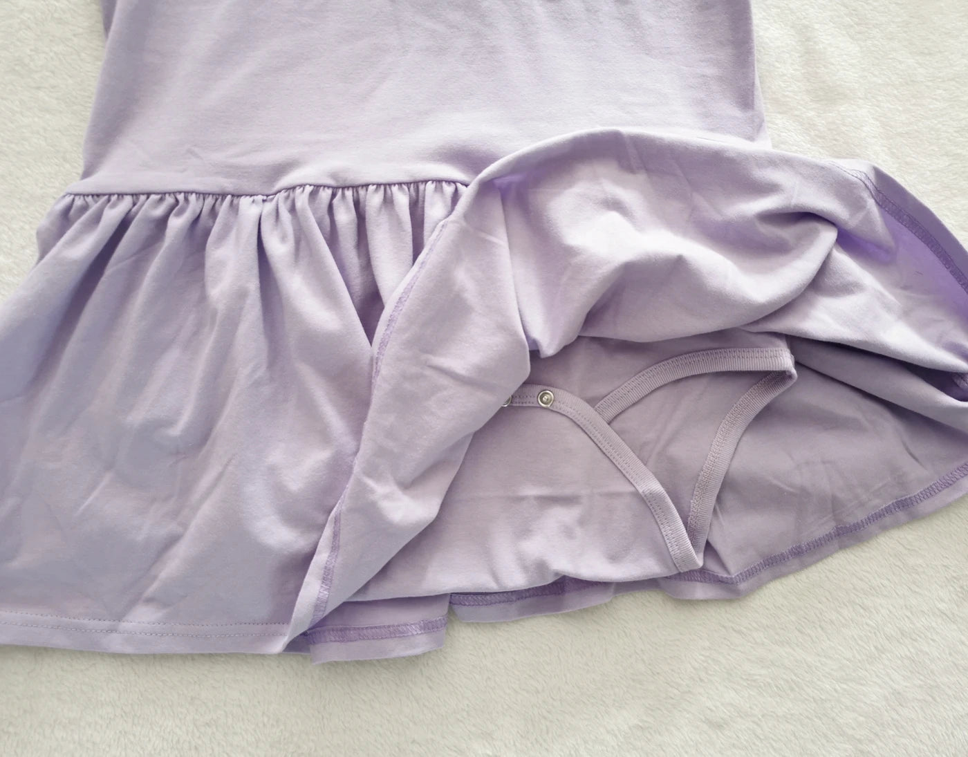 Light purple bodysuit with skirt/adult onesie/adult baby romper/abdl clothes/adult onesie dress