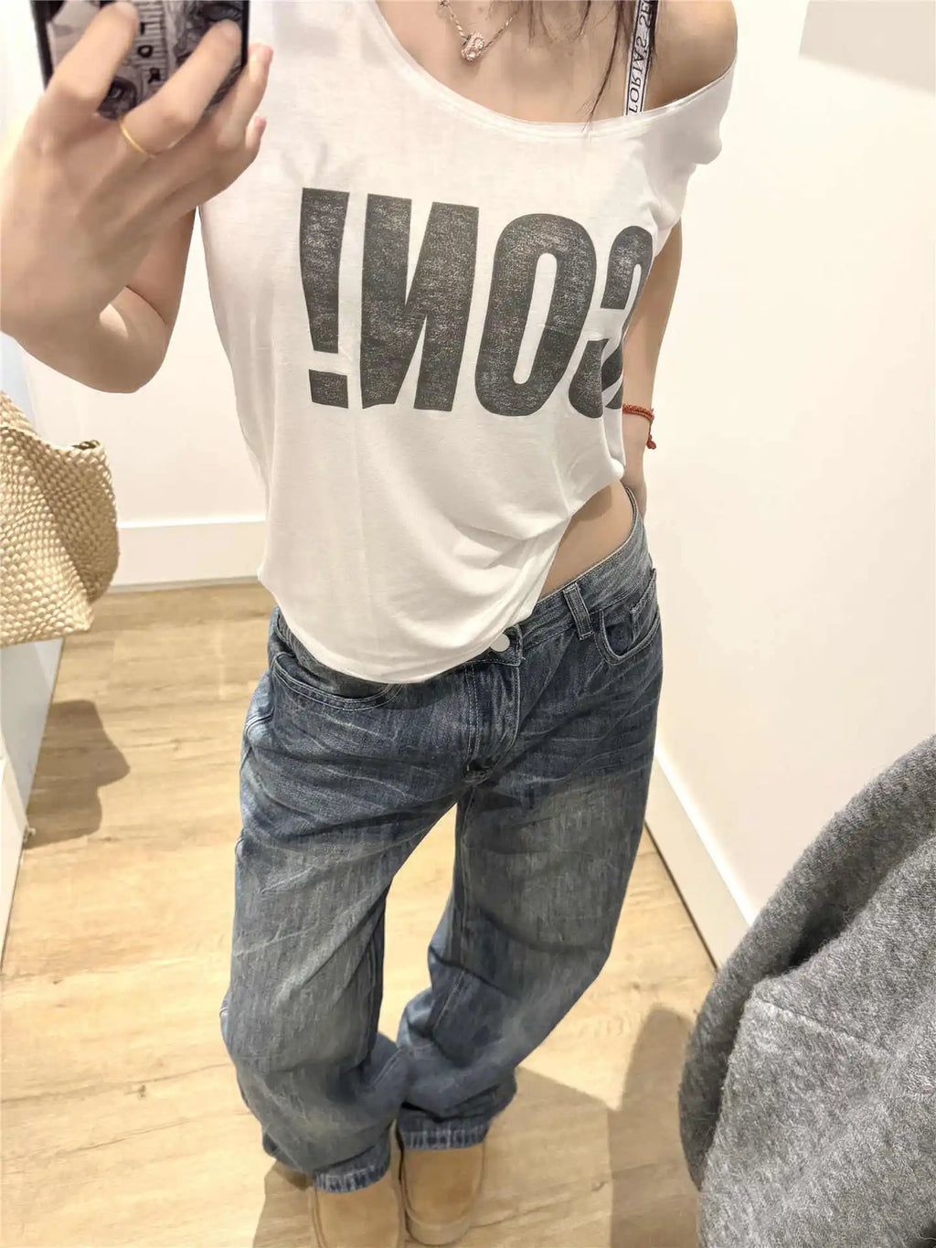 Women American Retro Baggy Jeans Streetwear Wide Leg Denim Pants Wide Fit Y2K High Street Harajuku Tide 2000s Trousers