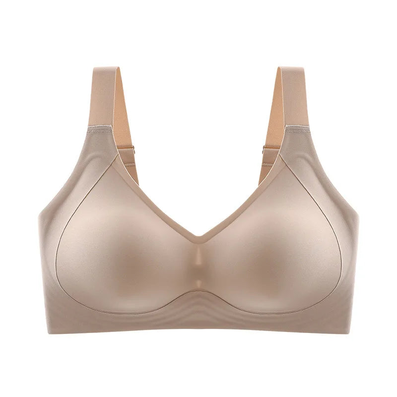 FallSweet Wireless Push Up Bra for Women Plus Size Thin Cup Sports Bras Breathable Comfortable Underwear Sexy Lingerie M-6XL