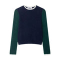 TFAFXY Women's 2025 Autunm Patchwork Knit Sweater Blend Fashion Ladies Loose Knitwear Pullover Top ﻿
