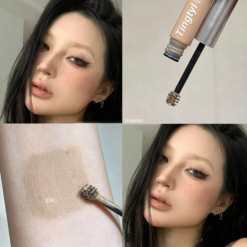 Mist Almond Natural Eyebrow Enhancer Dye Gel Tint Mascara Waterproof Lasting Quick Dry Dyeing Brow Tattoo Tinted Cream Makeup