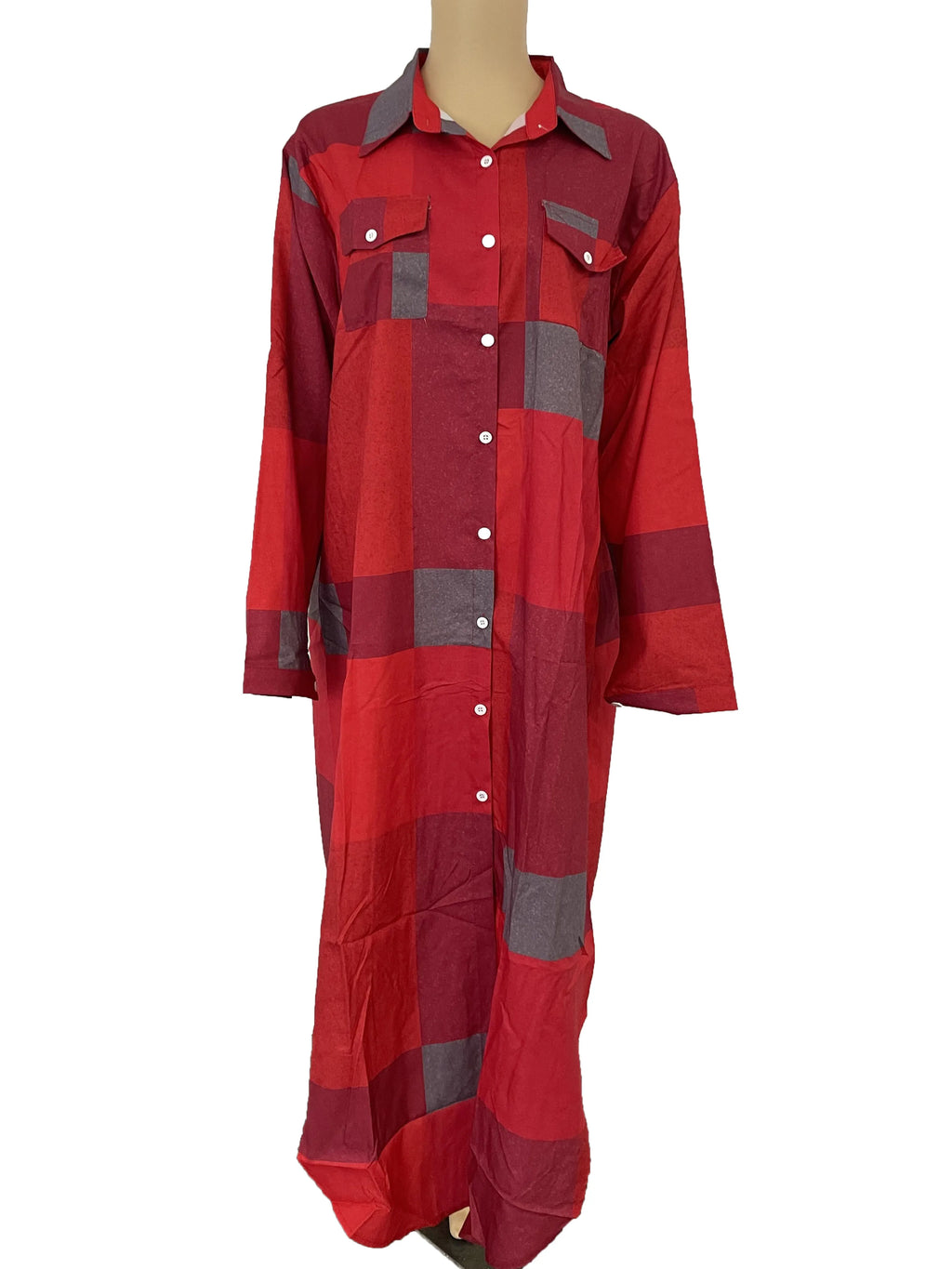 Camouflage Leopard Letters Floral Printed Dresses for Women 2025 Buttons Long Sleeve Loose Split Casual Solid Maxi Dress Robe