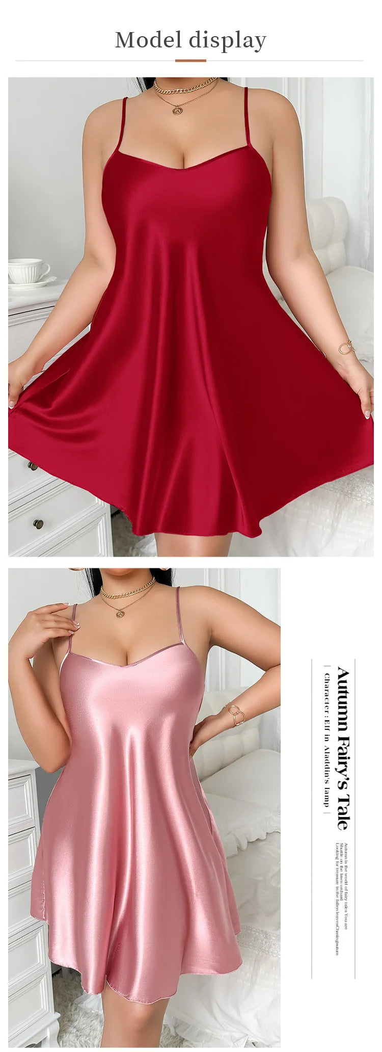 Plus Size Solid Silk Satin Women Nightgown Cross Back Pajama Dress V Neck Female Sleepwear Sleeveless Summer Nightwear Homwear