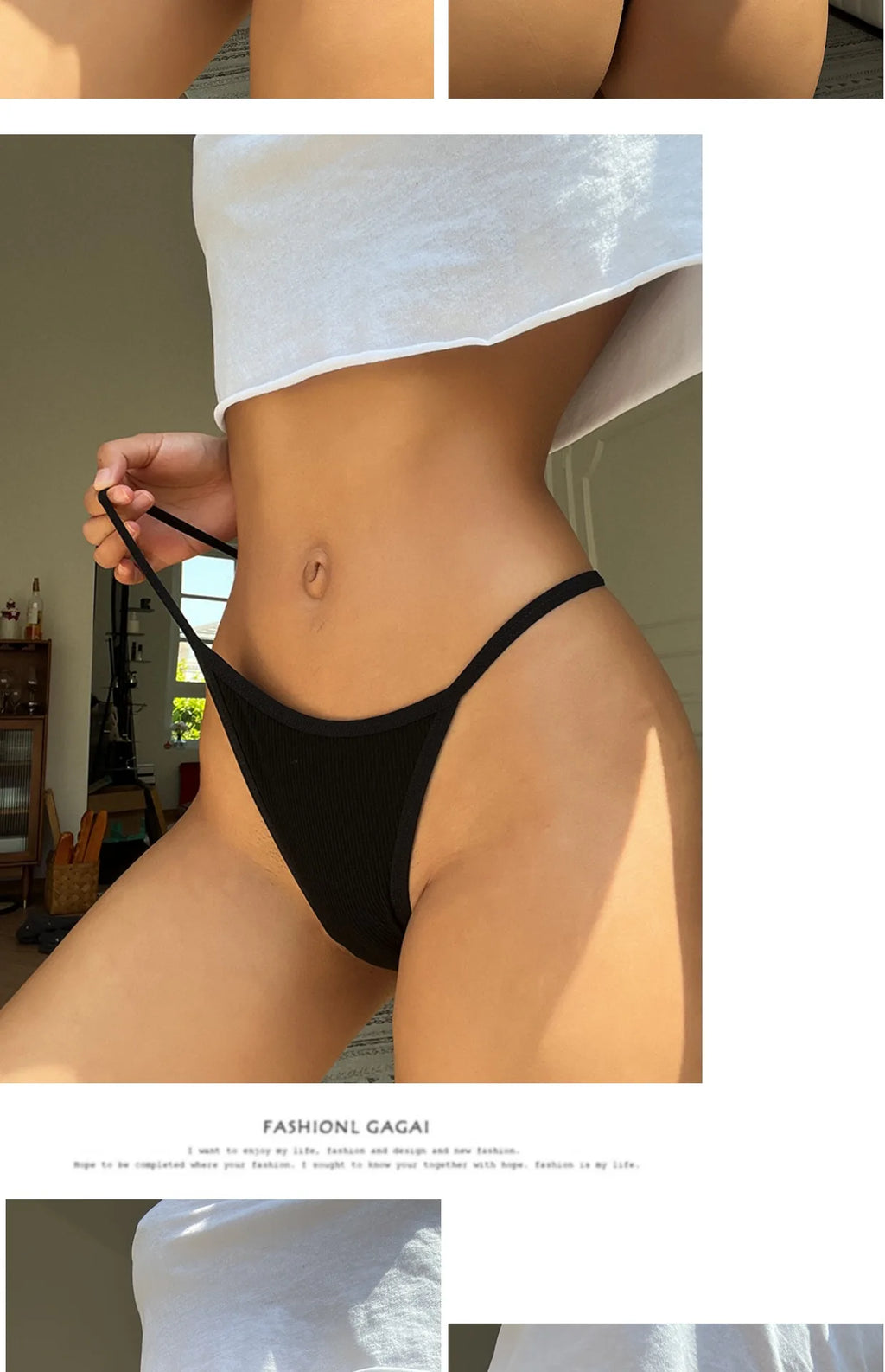 Solid Sports Seamless Sexy Thongs Low Waist Traceless Cotton Crotch Yoga Panties Thin Soft Women's Underwear