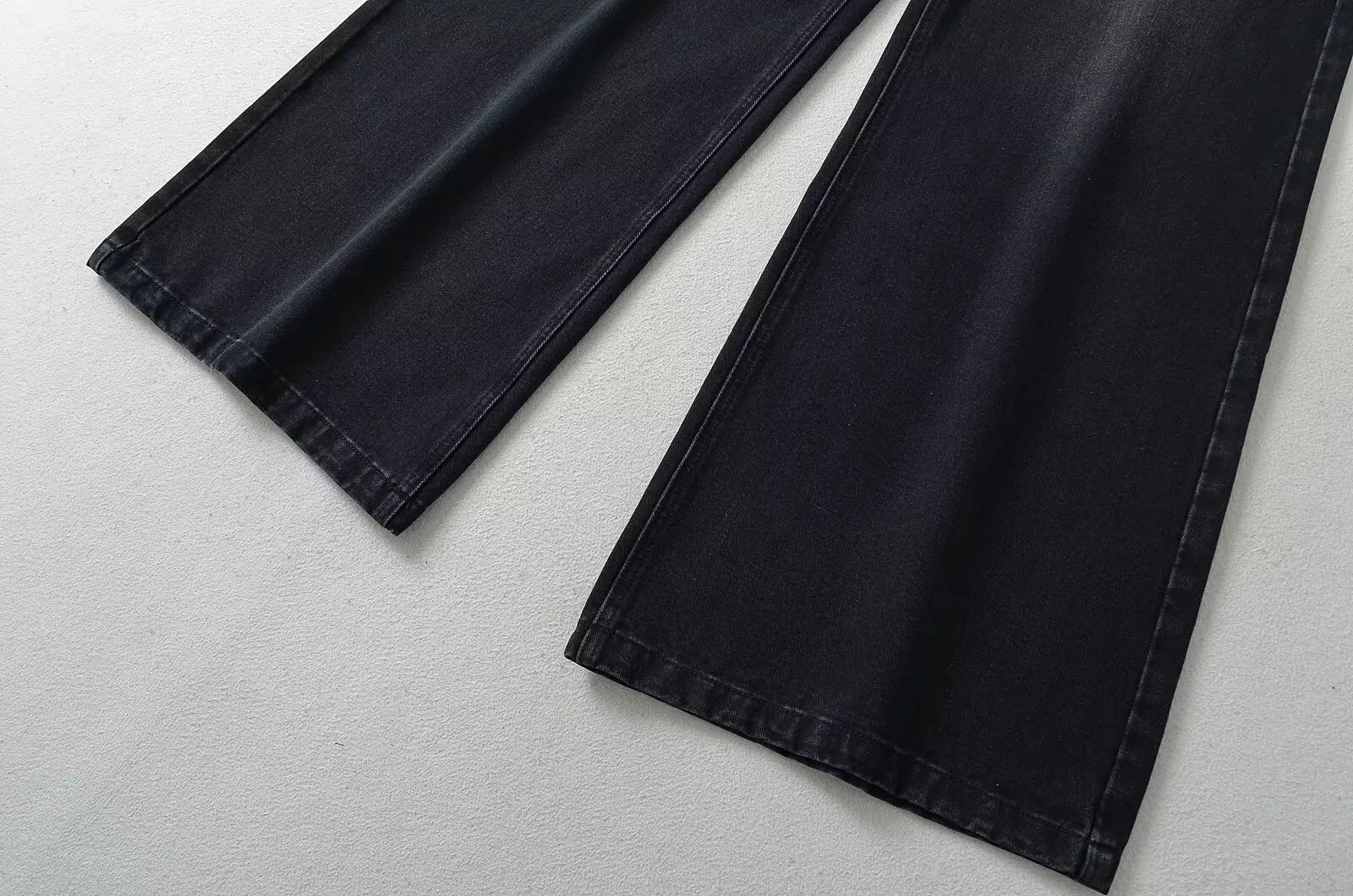 Women's Denim Pants Baggy Jeans Y2k Vintage Flared Wide New Low Waist Rise Oversize Pant Harajuku Fashion Woman Trousers