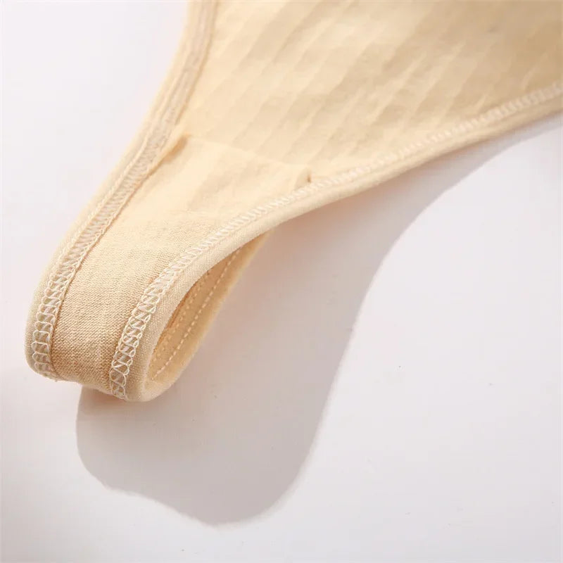 15Pcs/Set Women Cotton G-Strings Panties Female New Color Low Rise Thongs Ladies Sexy Bikini Girl Soft M-XL Intimates Lingerie