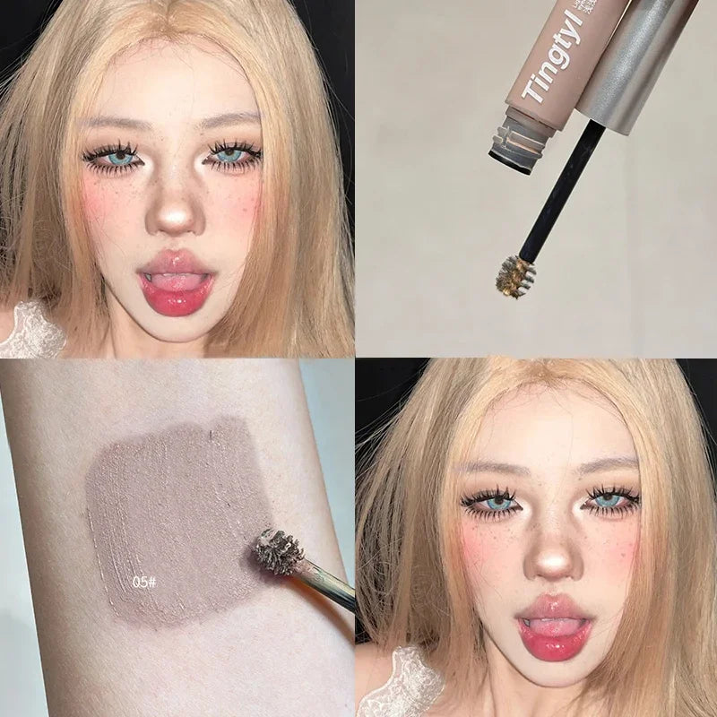 Mist Almond Natural Eyebrow Enhancer Dye Gel Tint Mascara Waterproof Lasting Quick Dry Dyeing Brow Tattoo Tinted Cream Makeup