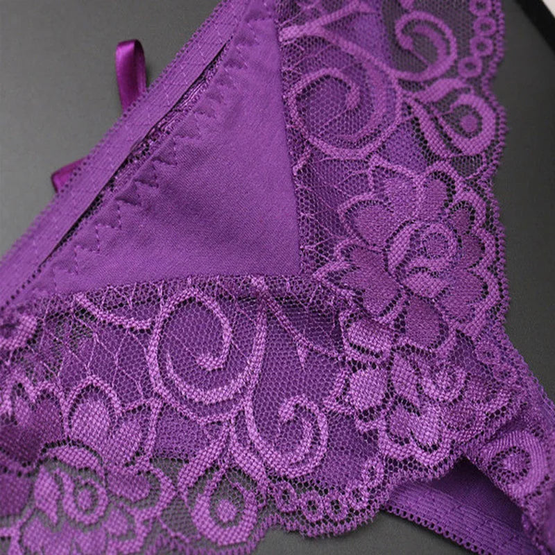 Hot ! Sexy Ladies Lace Underwear Women Panties Briefs for Female Hipster Underpant Sexy Lingerie Lace Cotton string big 7Colour