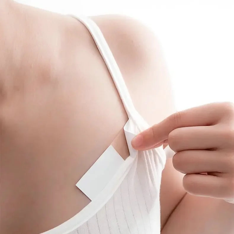 Double Sided Body Tape Self-Adhesive Bra Clothes Dress Shirt Secret Sticker Clear Lingerie Tape Anti-naked Invisible Chest Patch