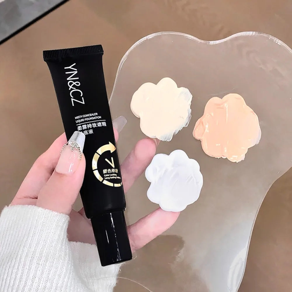 White Liquid Foundation for Halloween Goth Makeup Waterproof Full Coverage White Foundation Cosplay High Concealer Face Paint