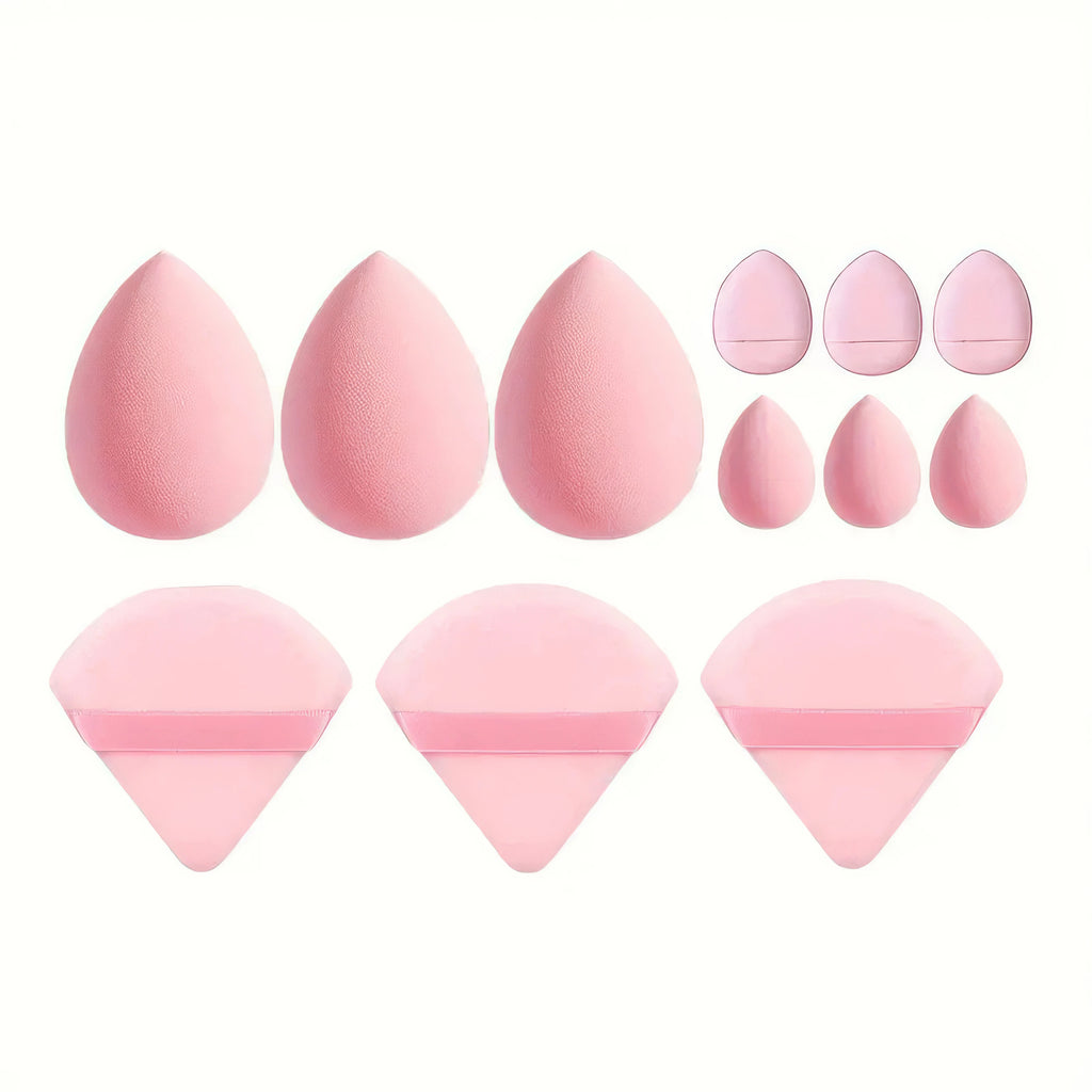 1 Set Beauty Sponge Egg Deep Purple Beige Pink Dual Use Dry Wet Mini Air Cushion Powder Puff Soft Texture For Liquid Foundation Daily Salon Makeup Accessory