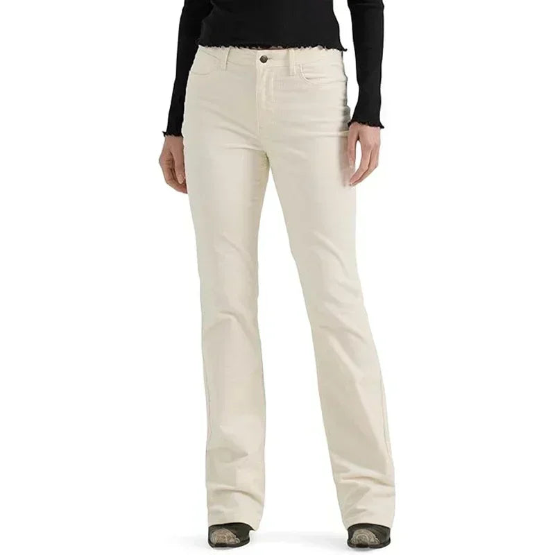 Women High Waist Straight Leg Jeans Female Comfortable Stretch Basic Denim Pants Woman Classic Cheap Black Gray White Trousers