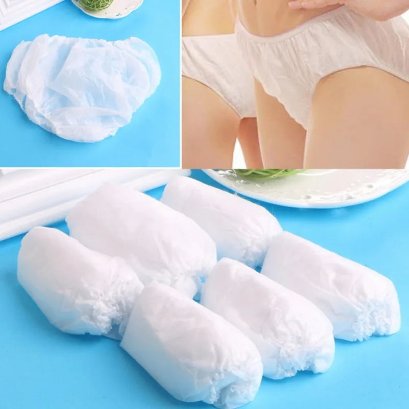 Hygienic Women's Panties Intimate Underpants Women Disposable Underwear Unisex Briefs Men Underwear Non Woven Fabric Lingerie
