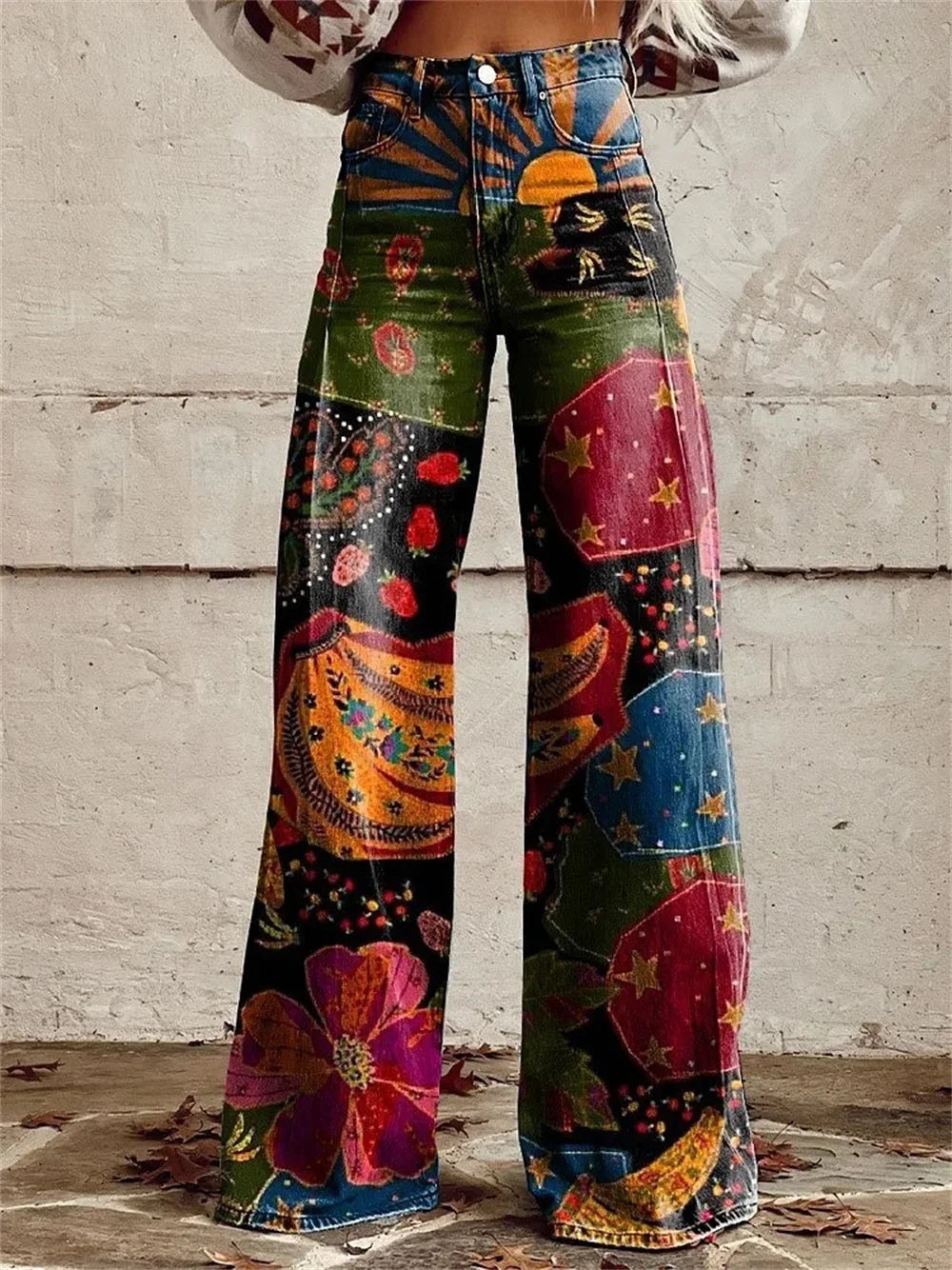2025 Retro Fashion High Waisted Pants High Street Loose Wide Leg Denim Pants Women Harajuku Y2k Loose Jeans Women's Streetwear