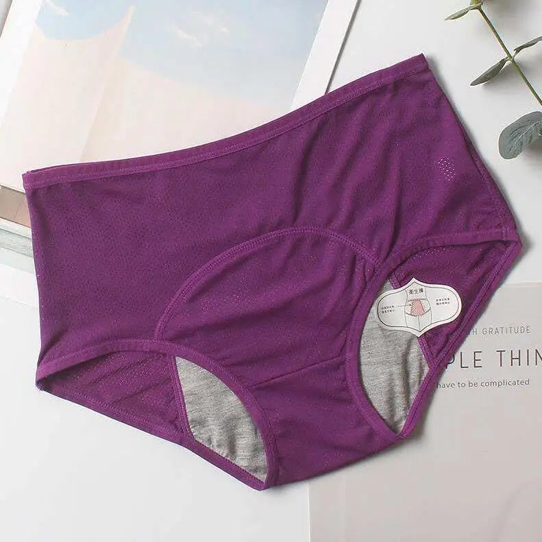 3pcs Leak Proof Menstrual Panties Physiological Pants Women Underwear Period Comfortable Waterproof Briefs