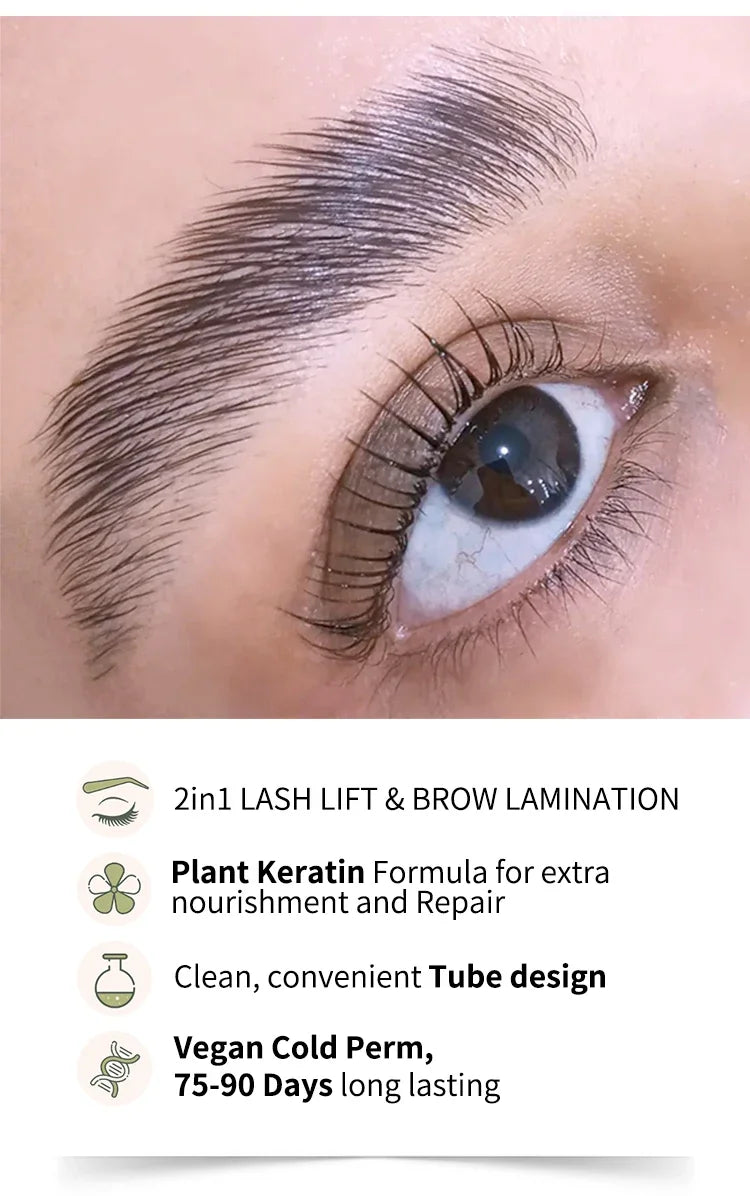 Fast shipping ICONSIGN 10ml Fix Perming Set for Lash Brow Lift Perm Fixation Tube Set Lotion 8-12 Minute Lifting Eye Makeup Tool