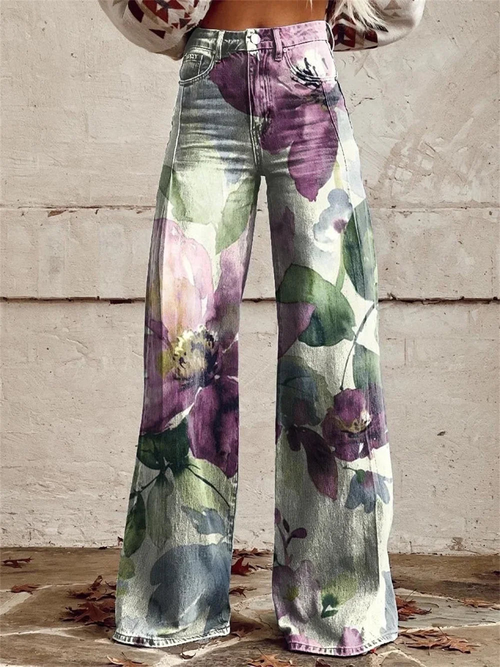 2025 Retro Fashion High Waisted Pants High Street Loose Wide Leg Denim Pants Women Harajuku Y2k Loose Jeans Women's Streetwear